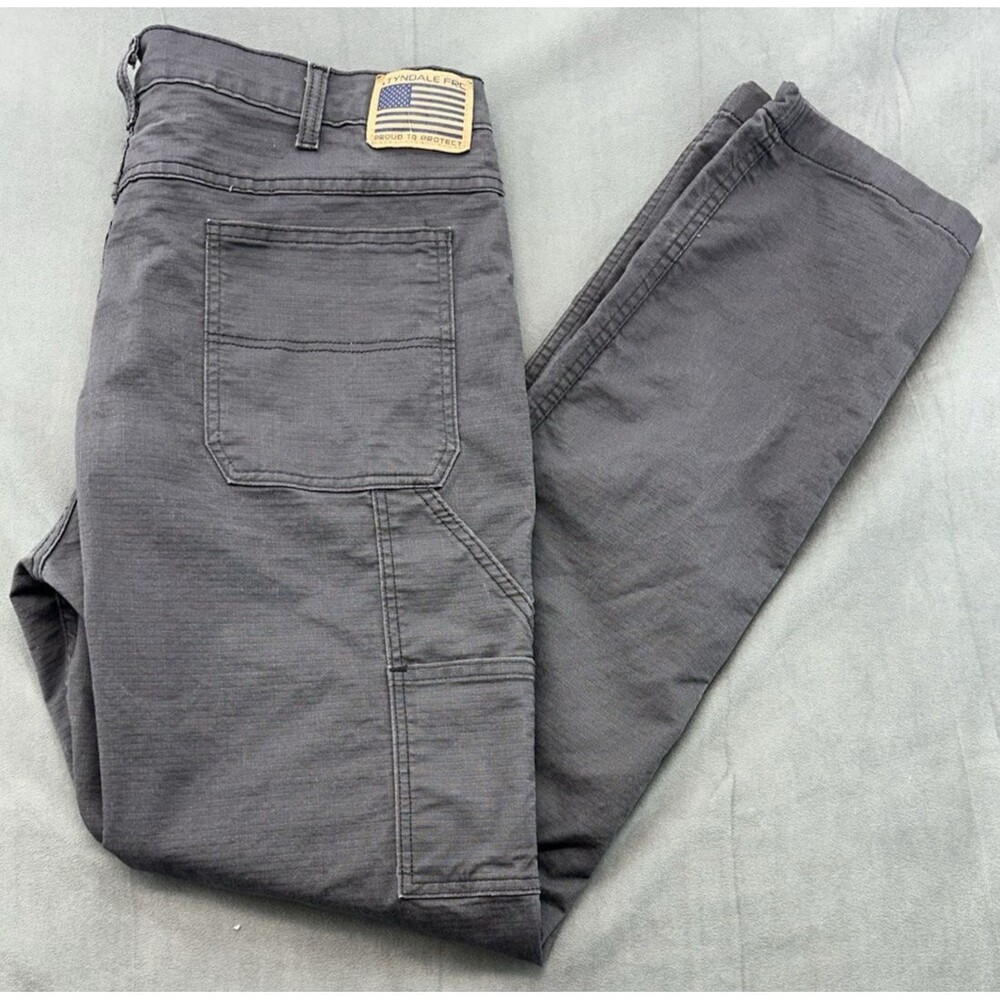 Tyndale FR Jeans Mens Actual 38x34 Gray Versa FR Flame Res Pants CAT 2 Renegade